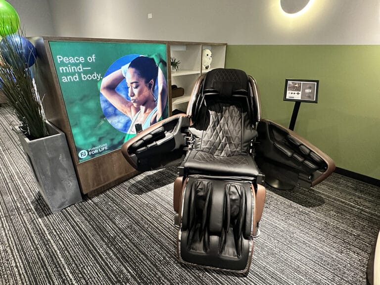 Image showing a massage chair at the Furniture For Life store in Denver, Colorado.