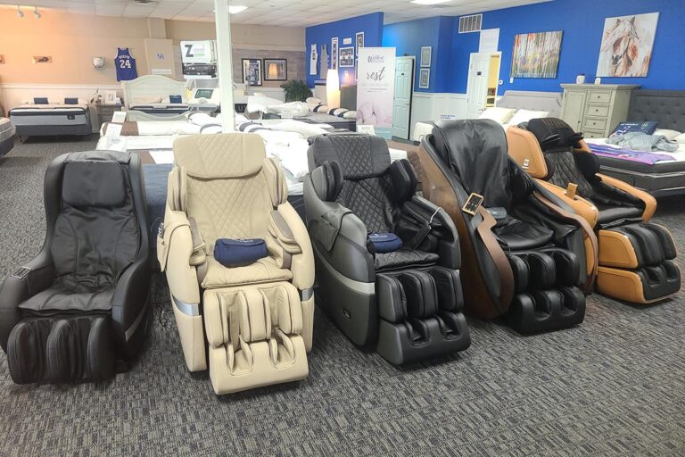 Massage chairs at Wildcat Mattress