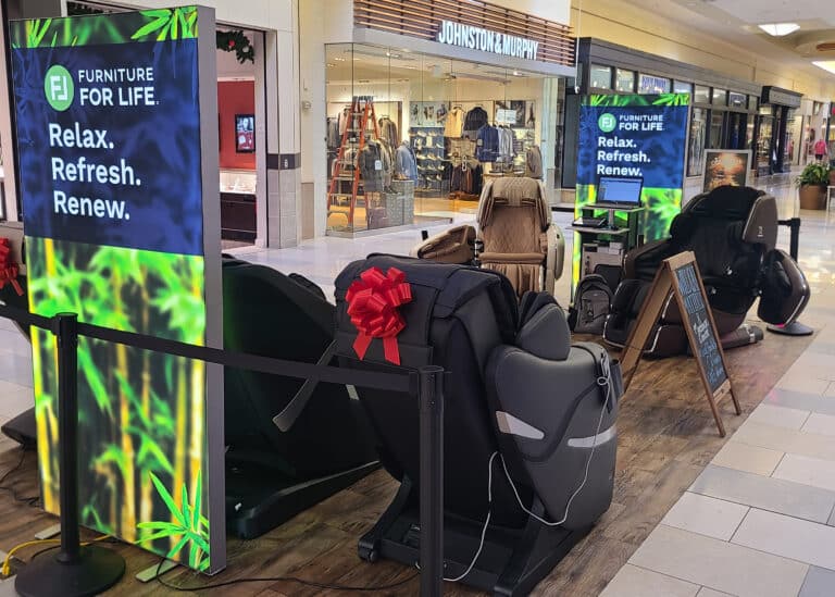 massage chair kiosk - lexington, ky